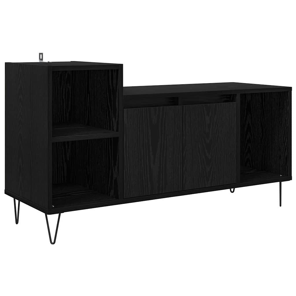Meuble TV Chêne noir 100 x 35 x 55 cm Bois d'ingénierie - XIOS