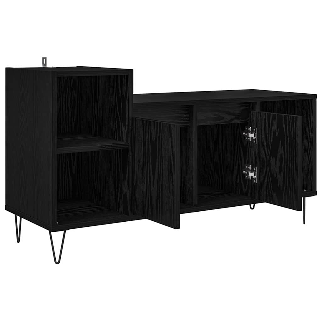 Meuble TV Chêne noir 100 x 35 x 55 cm Bois d'ingénierie - XIOS
