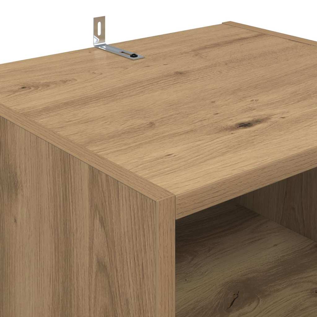 Meuble TV Chêne artisanal 160 x 35 x 55 cm Bois d'ingénierie - XIOS