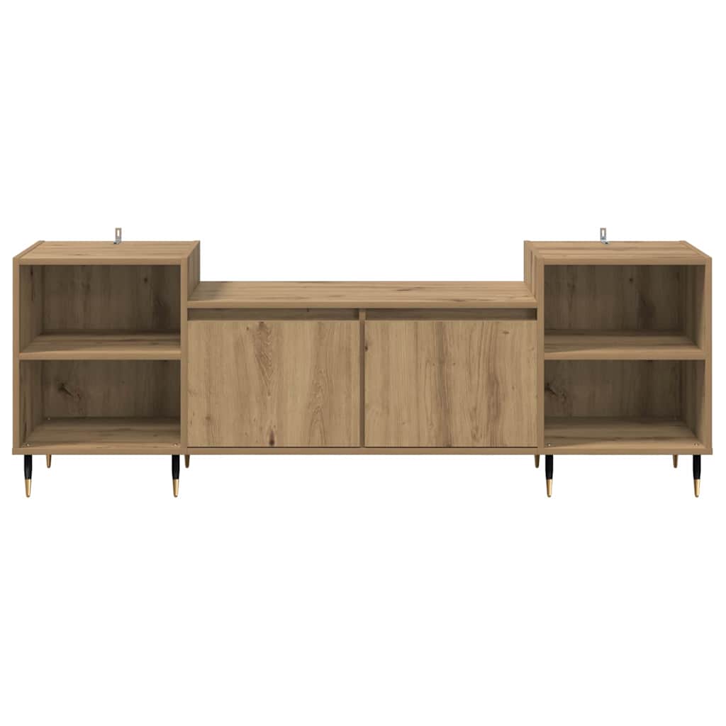 Meuble TV Chêne artisanal 160 x 35 x 55 cm Bois d'ingénierie - XIOS