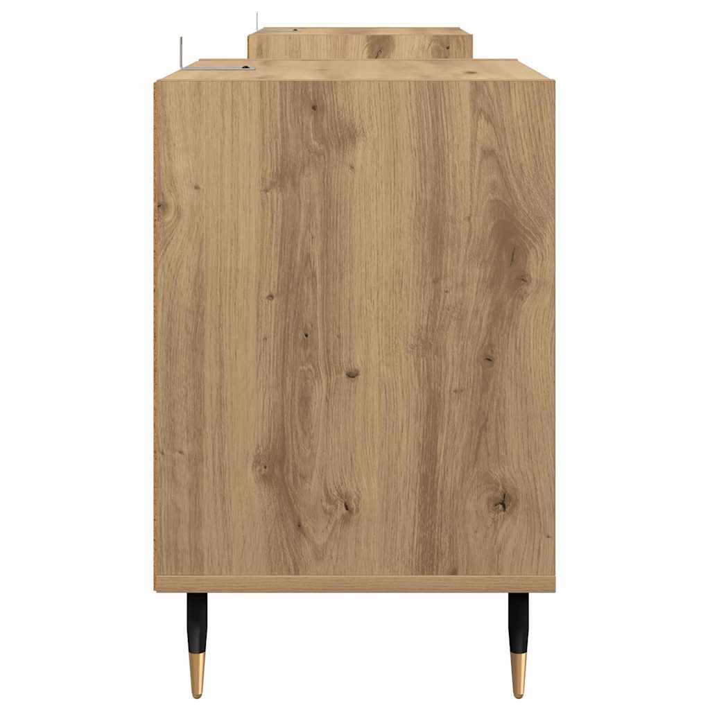 Meuble TV Chêne artisanal 160 x 35 x 55 cm Bois d'ingénierie - XIOS