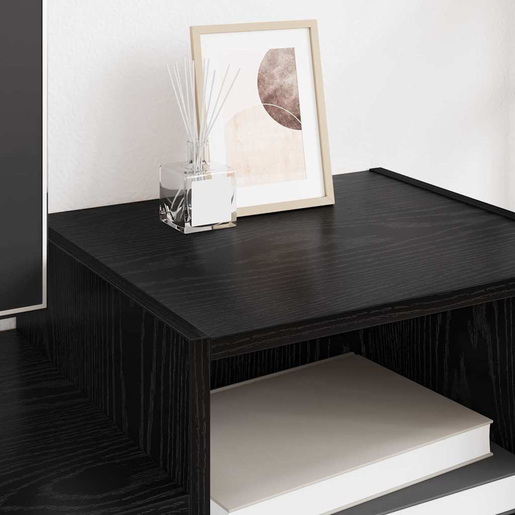 Meuble TV Chêne noir 160 x 35 x 55 cm Bois d'ingénierie - XIOS