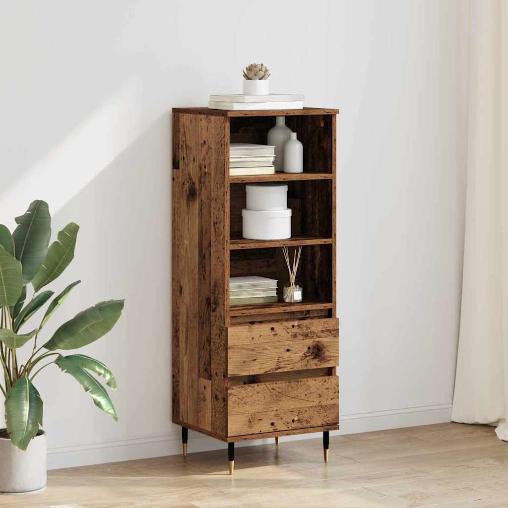 Haut Armoire Bois Ancien 40 x 36 x 110 cm Bois d'ingénierie - XIOS