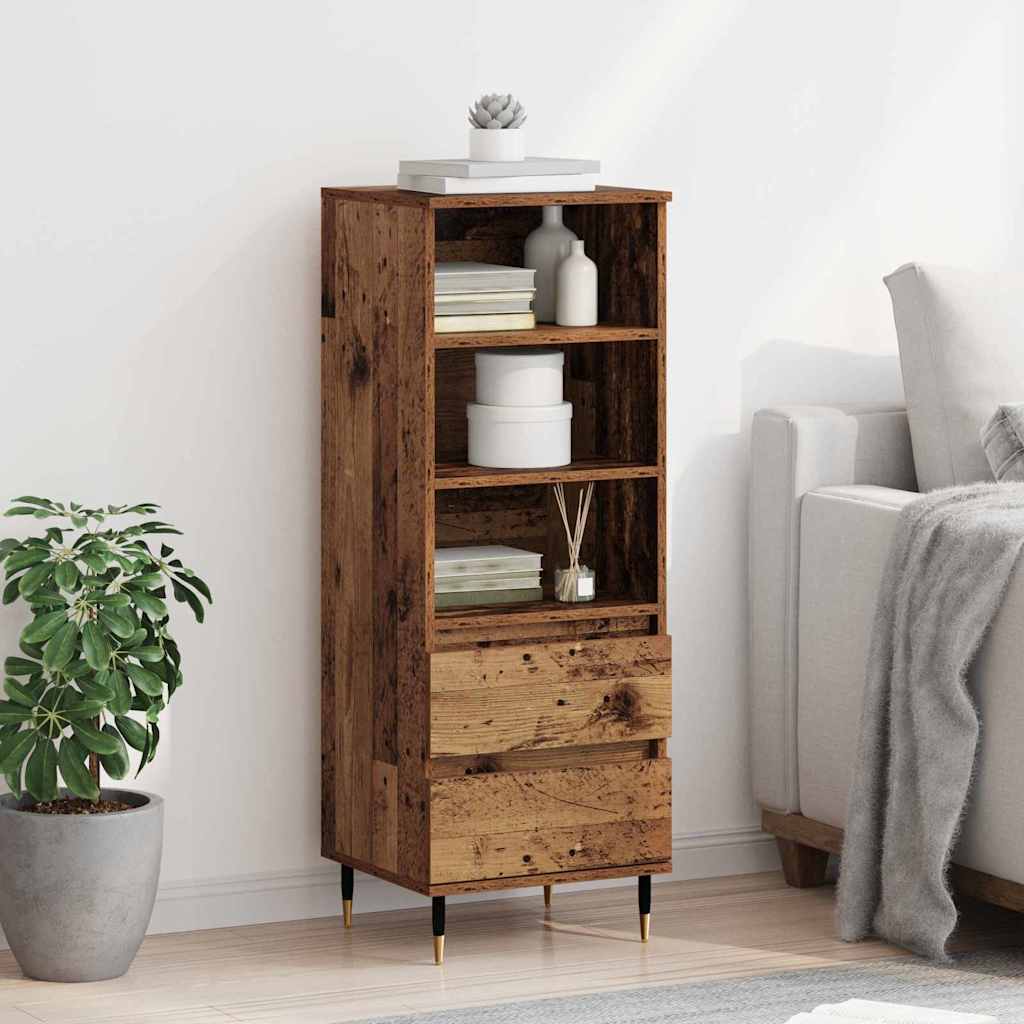 Haut Armoire Bois Ancien 40 x 36 x 110 cm Bois d'ingénierie - XIOS