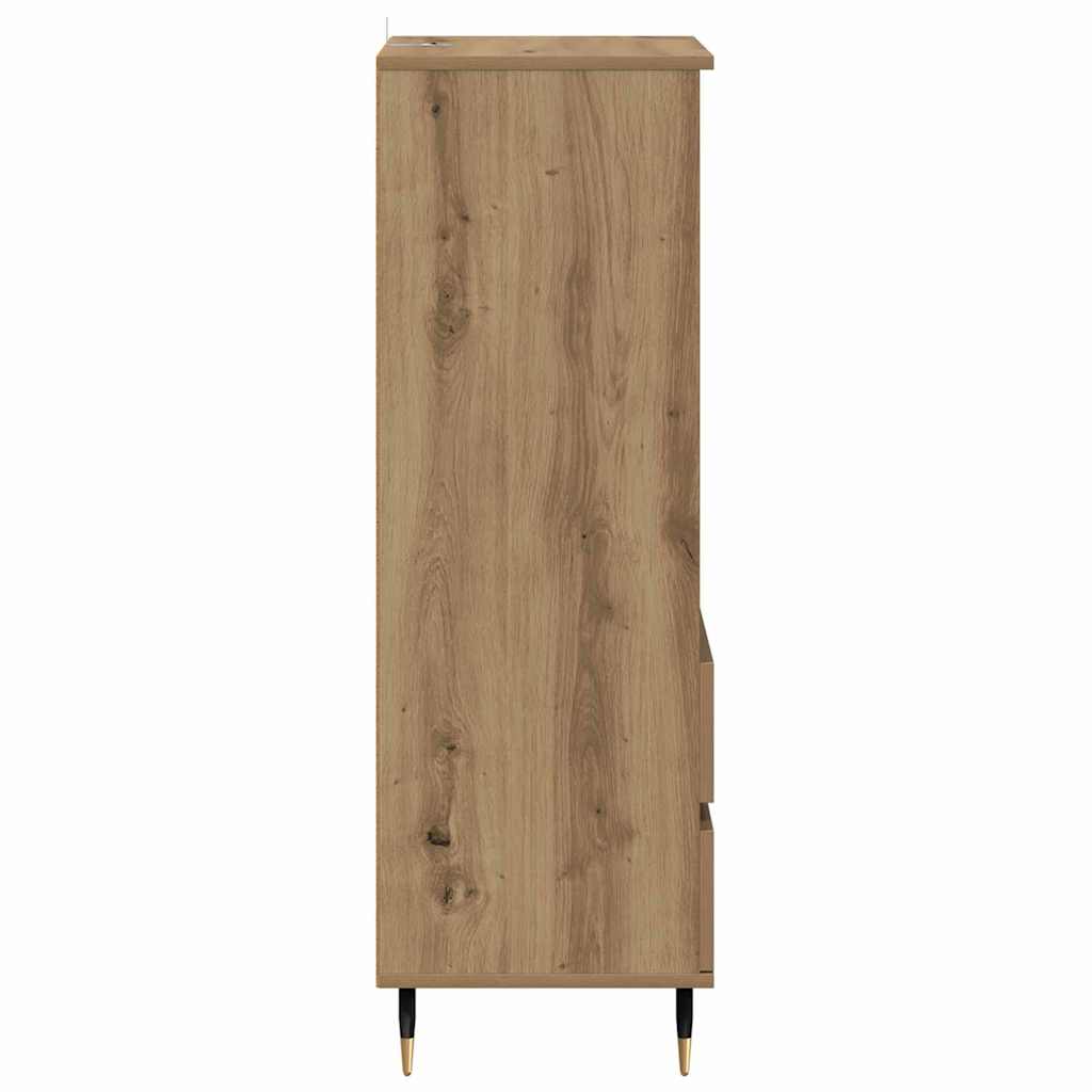 Haut Armoire Chêne artisanal 40 x 36 x 110 cm Bois d'ingénierie - XIOS