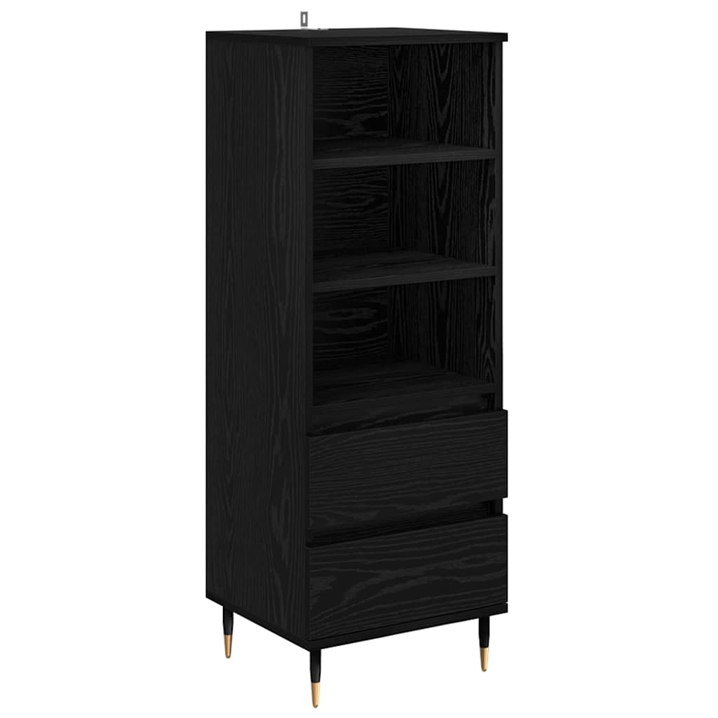 Haut Armoire Chêne noir 40 x 36 x 110 cm Bois d'ingénierie - XIOS