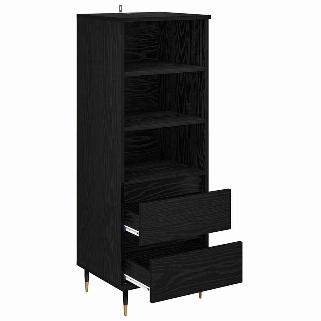 Haut Armoire Chêne noir 40 x 36 x 110 cm Bois d'ingénierie - XIOS