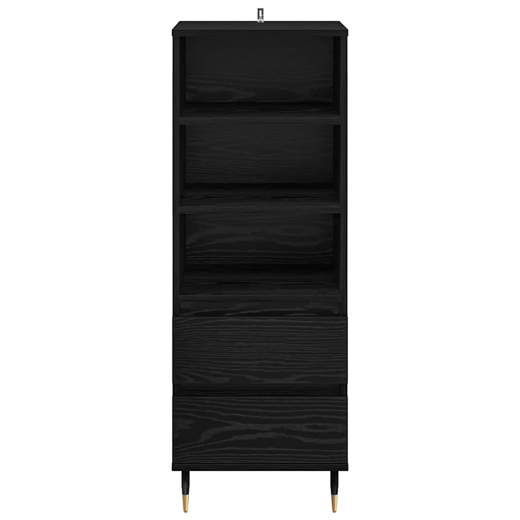 Haut Armoire Chêne noir 40 x 36 x 110 cm Bois d'ingénierie - XIOS