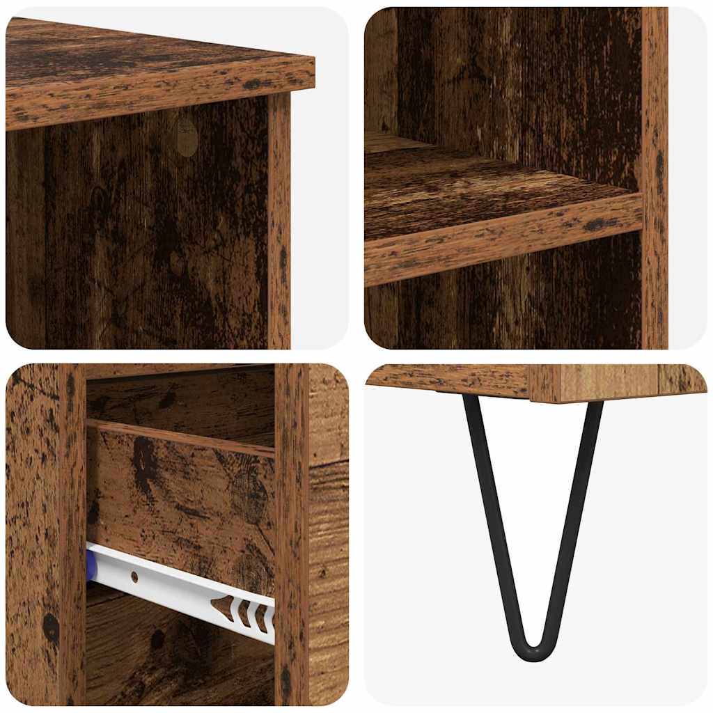 Haut Armoire Bois Ancien 40 x 36 x 110 cm Bois d'ingénierie - XIOS