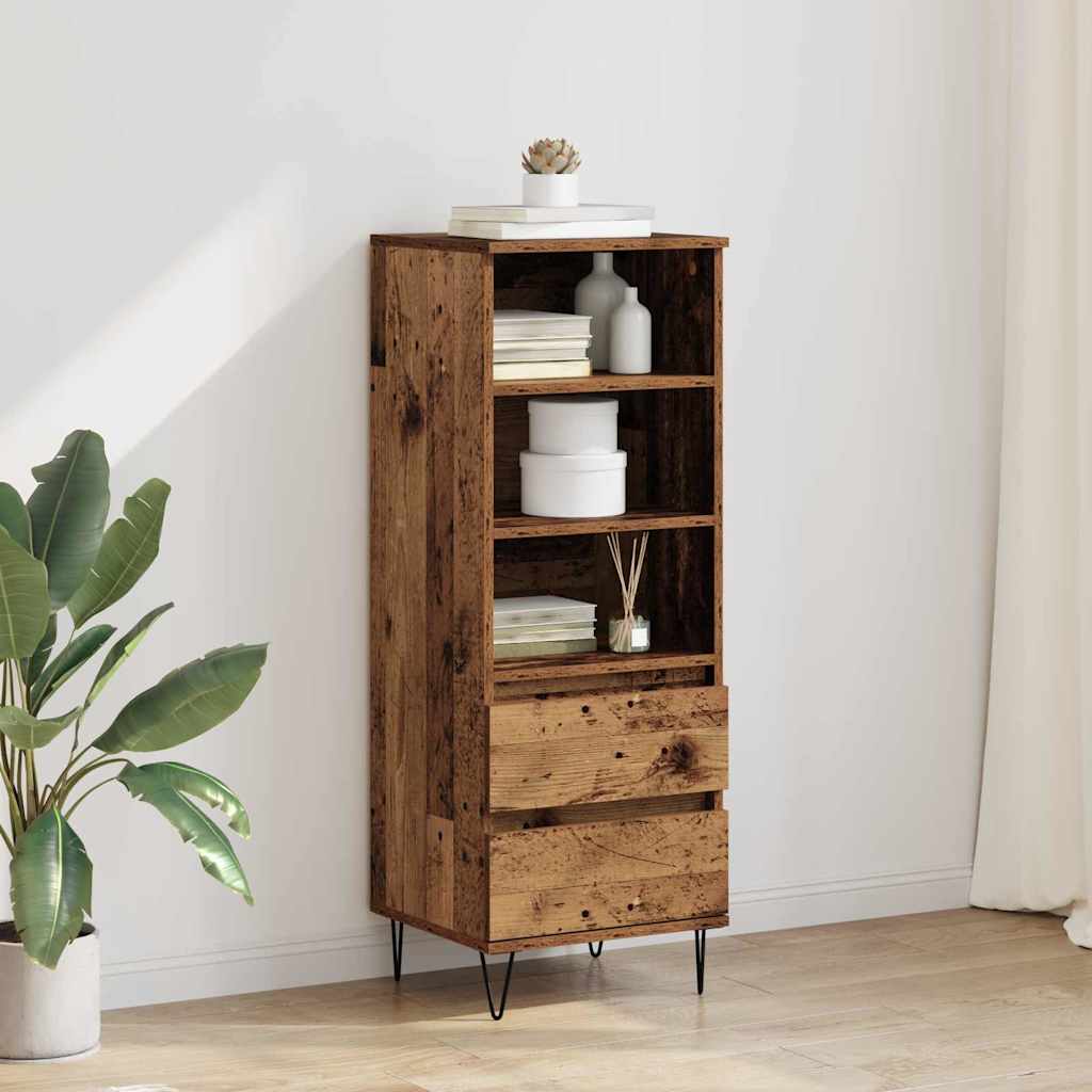 Haut Armoire Bois Ancien 40 x 36 x 110 cm Bois d'ingénierie - XIOS