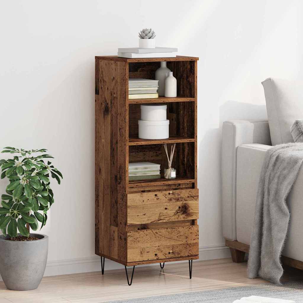 Haut Armoire Bois Ancien 40 x 36 x 110 cm Bois d'ingénierie - XIOS