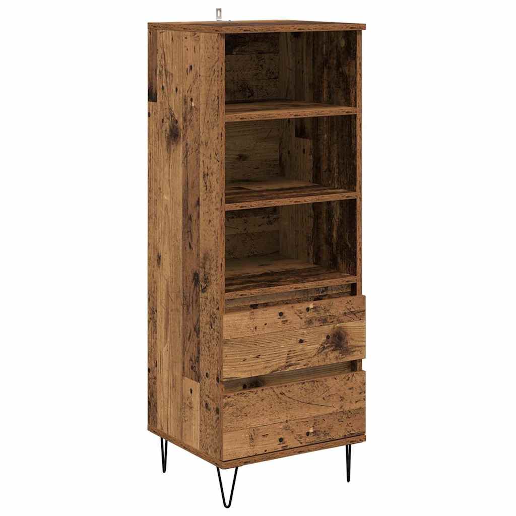 Haut Armoire Bois Ancien 40 x 36 x 110 cm Bois d'ingénierie - XIOS