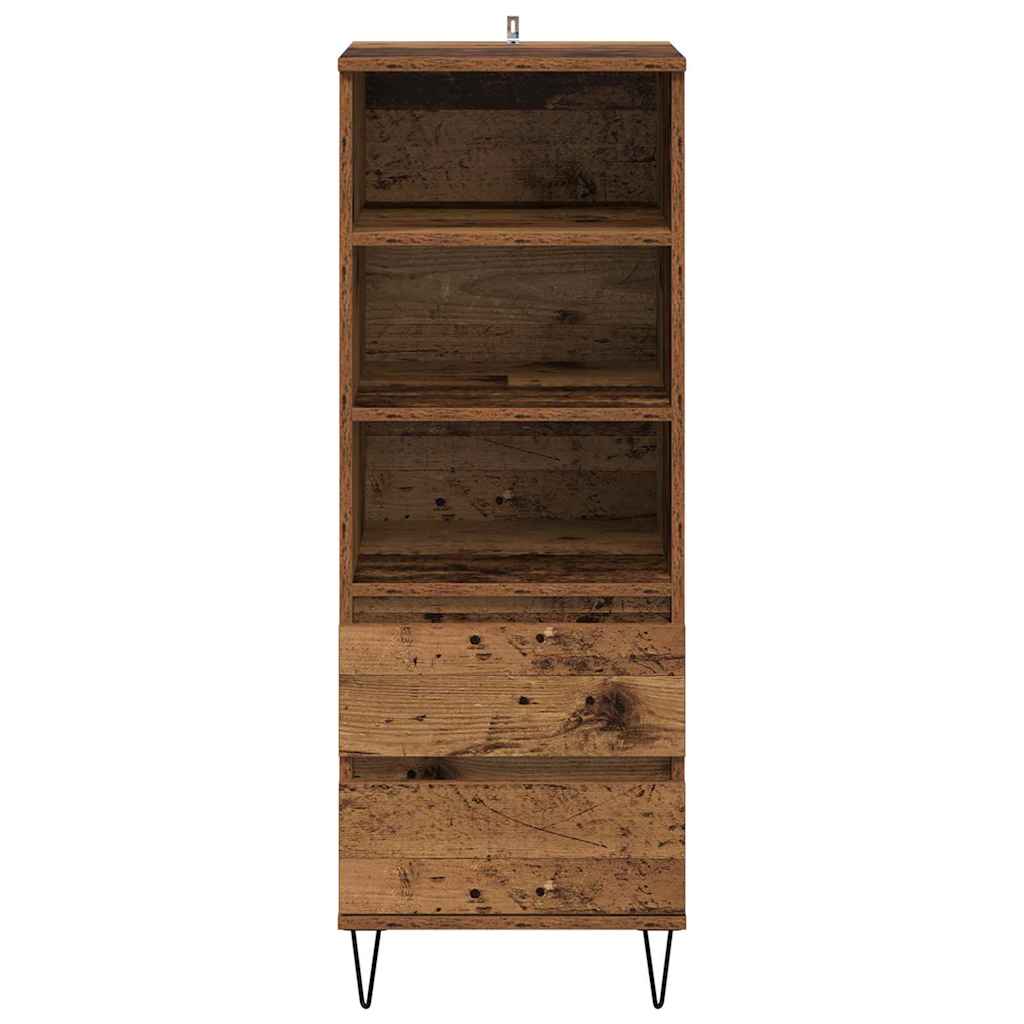 Haut Armoire Bois Ancien 40 x 36 x 110 cm Bois d'ingénierie - XIOS