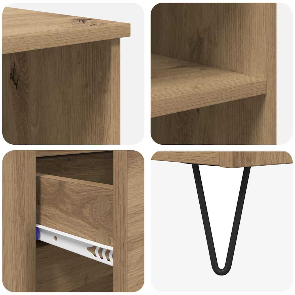 Haut Armoire Chêne artisanal 40 x 36 x 110 cm Bois d'ingénierie - XIOS