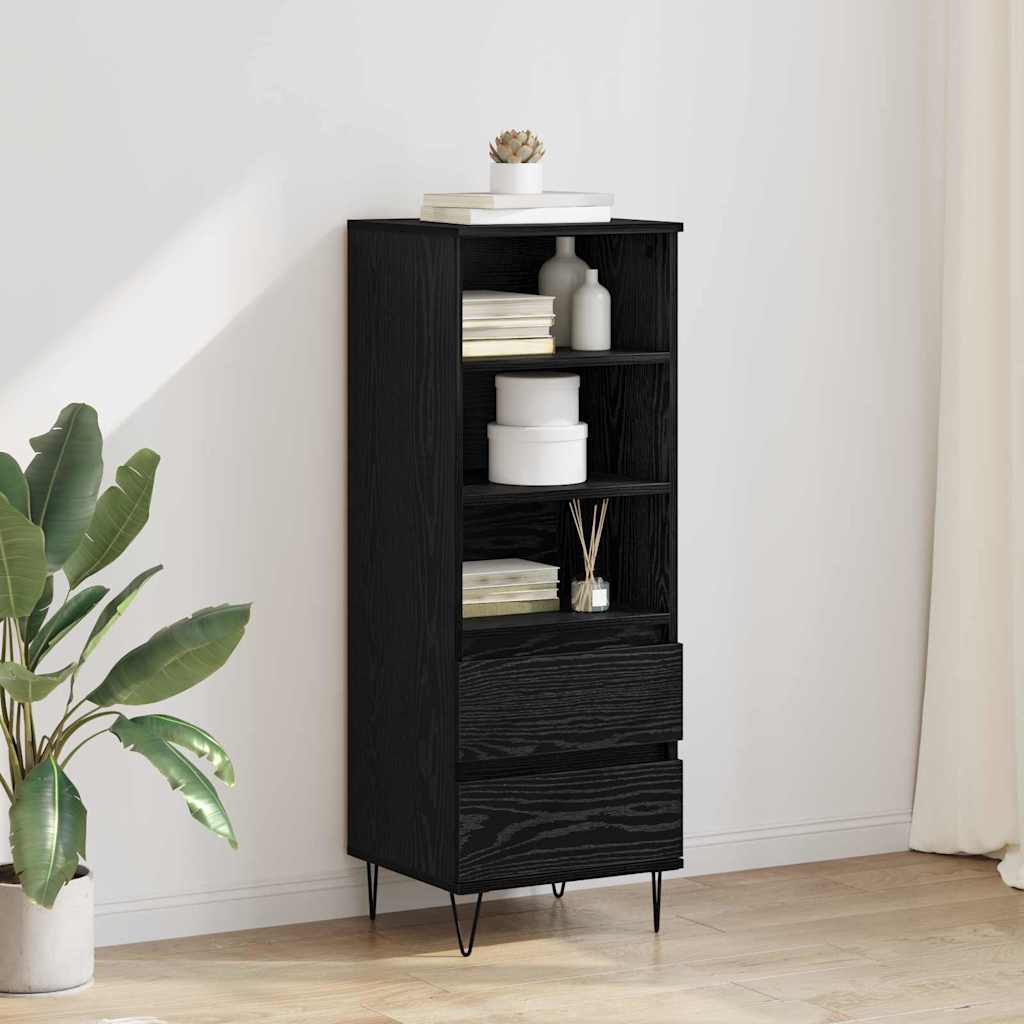 Haut Armoire Chêne noir 40 x 36 x 110 cm Bois d'ingénierie - XIOS