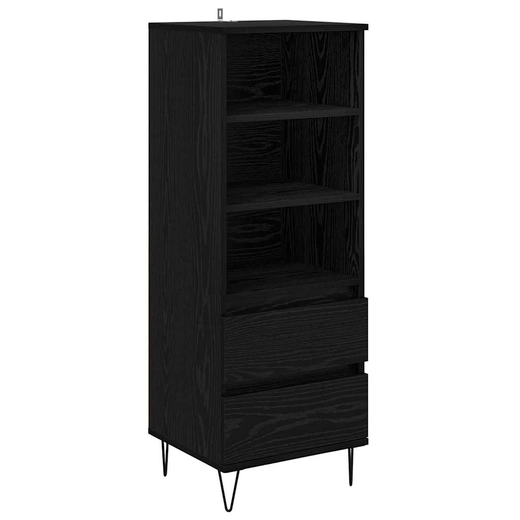 Haut Armoire Chêne noir 40 x 36 x 110 cm Bois d'ingénierie - XIOS