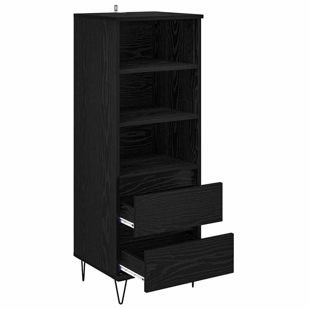 Haut Armoire Chêne noir 40 x 36 x 110 cm Bois d'ingénierie - XIOS
