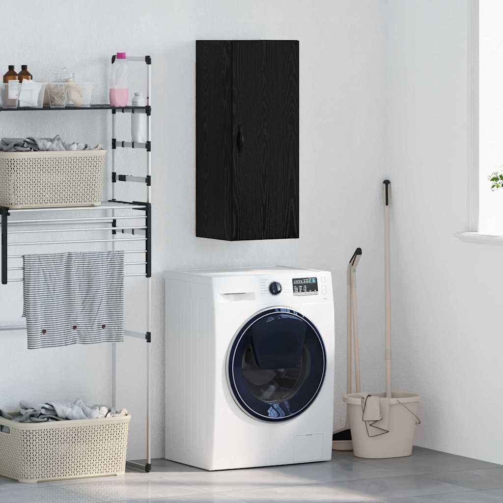 Meuble mural Chêne noir 34,5 x 34 x 90 cm Bois d'ingénierie - XIOS