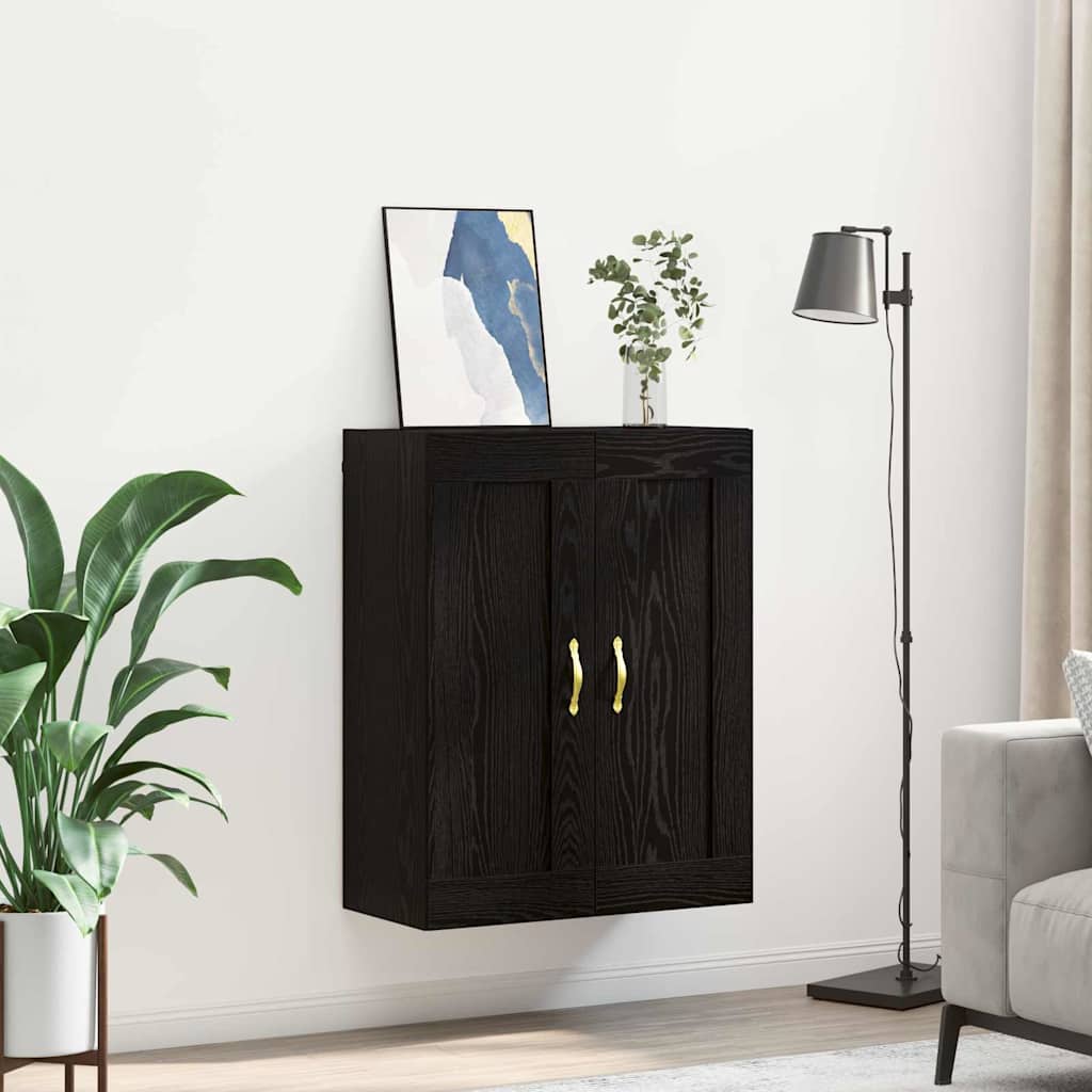 Meuble mural Chêne noir 69,5 x 34 x 90 cm Bois d'ingénierie - XIOS