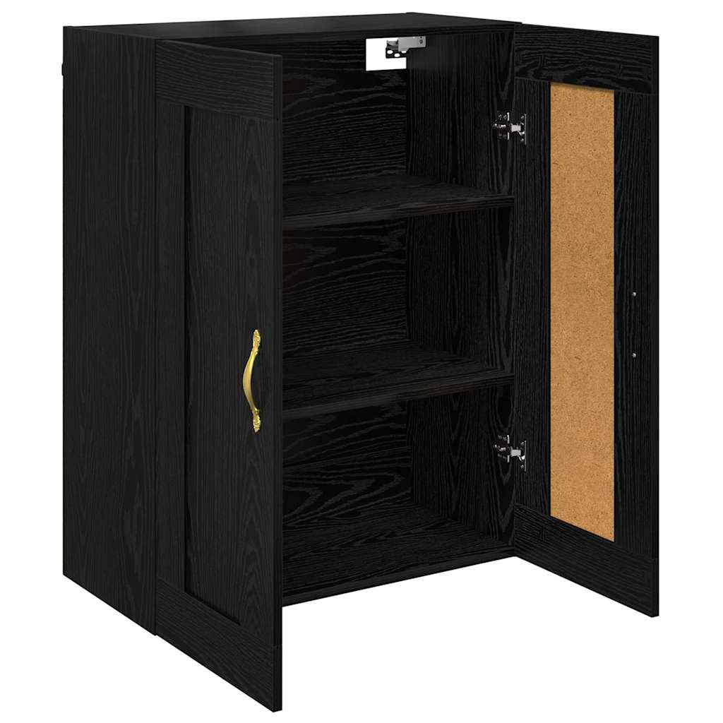 Meuble mural Chêne noir 69,5 x 34 x 90 cm Bois d'ingénierie - XIOS