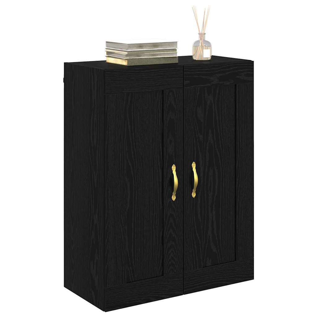 Meuble mural Chêne noir 69,5 x 34 x 90 cm Bois d'ingénierie - XIOS