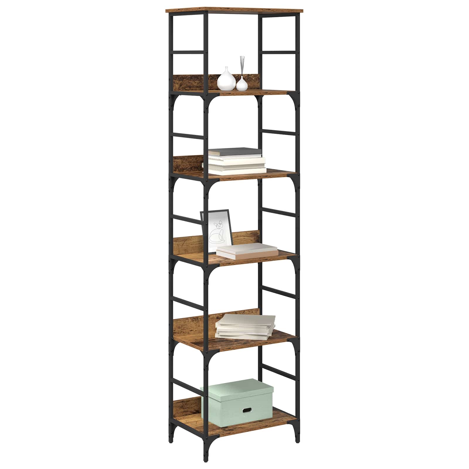 Étagère Bois ancien 50 x 33 x 188,5 cm Bois d'ingénierie