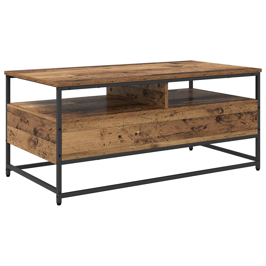 Table basse Bois ancien 100 x 51 x 45 cm Bois d'ingénierie - XIOS