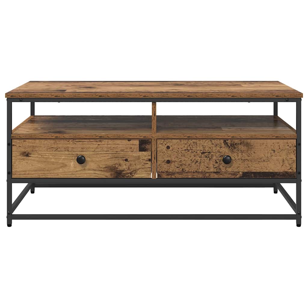 Table basse Bois ancien 100 x 51 x 45 cm Bois d'ingénierie - XIOS