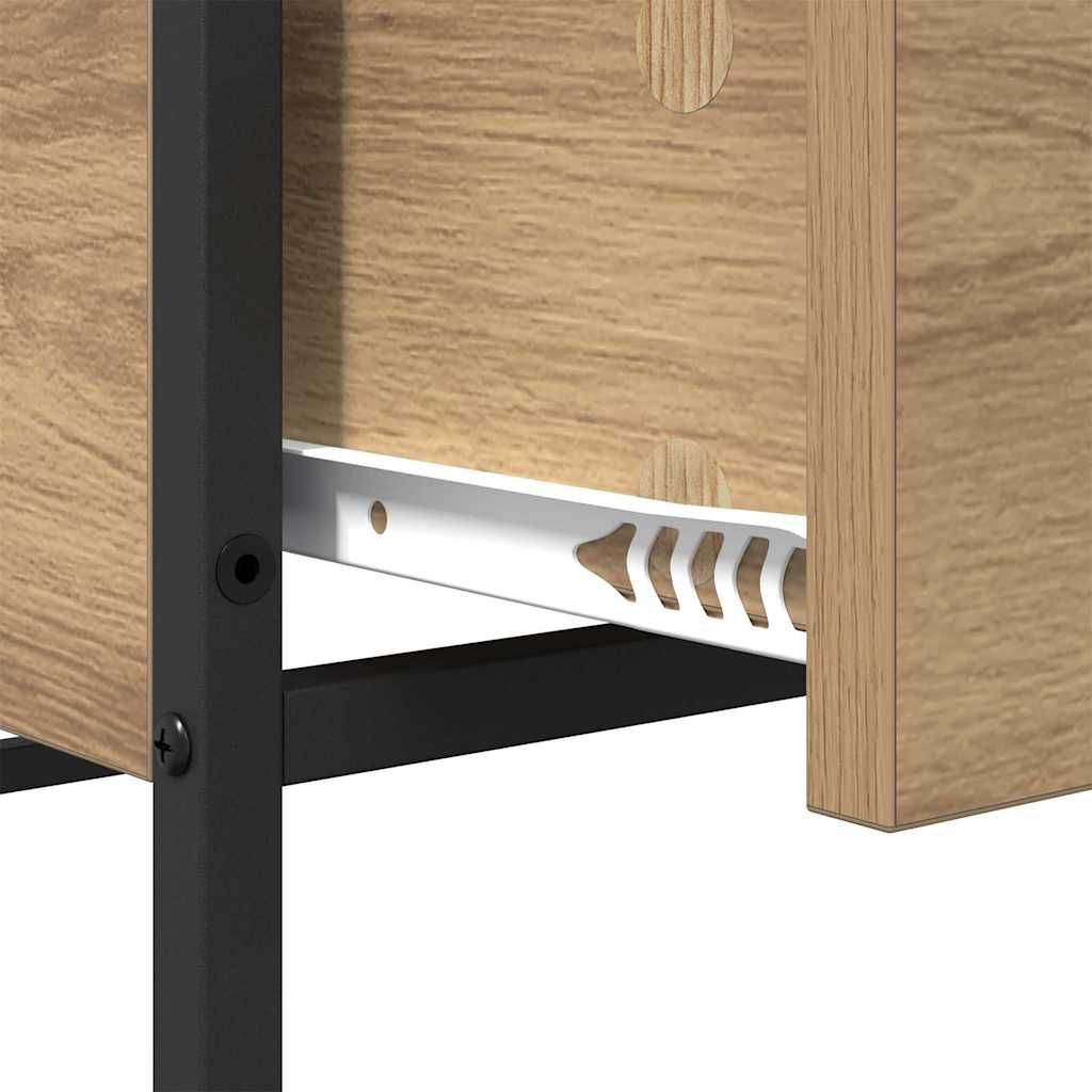 Table basse Chêne artisanal 100 x 51 x 45 cm Bois d'ingénierie - XIOS
