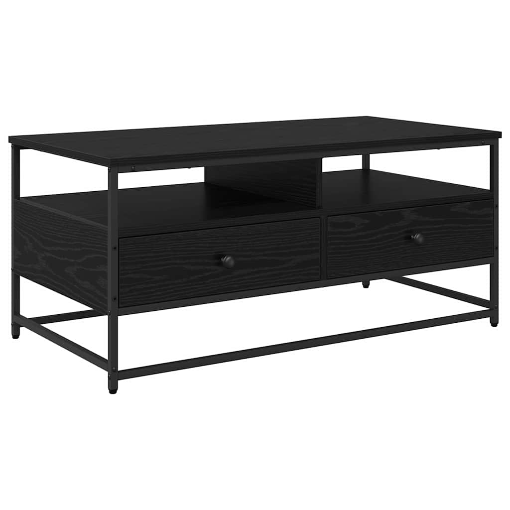 Table basse Chêne noir 100 x 51 x 45 cm Bois d'ingénierie - XIOS