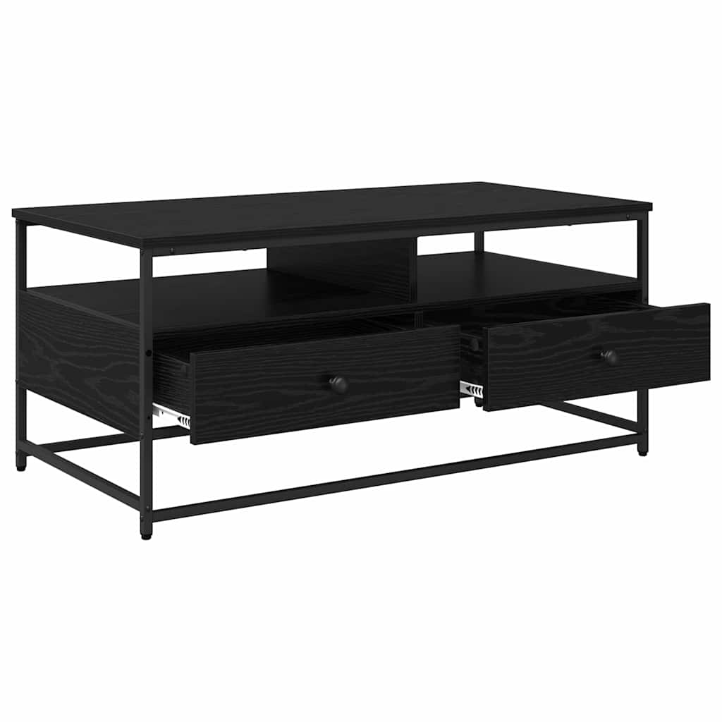 Table basse Chêne noir 100 x 51 x 45 cm Bois d'ingénierie - XIOS