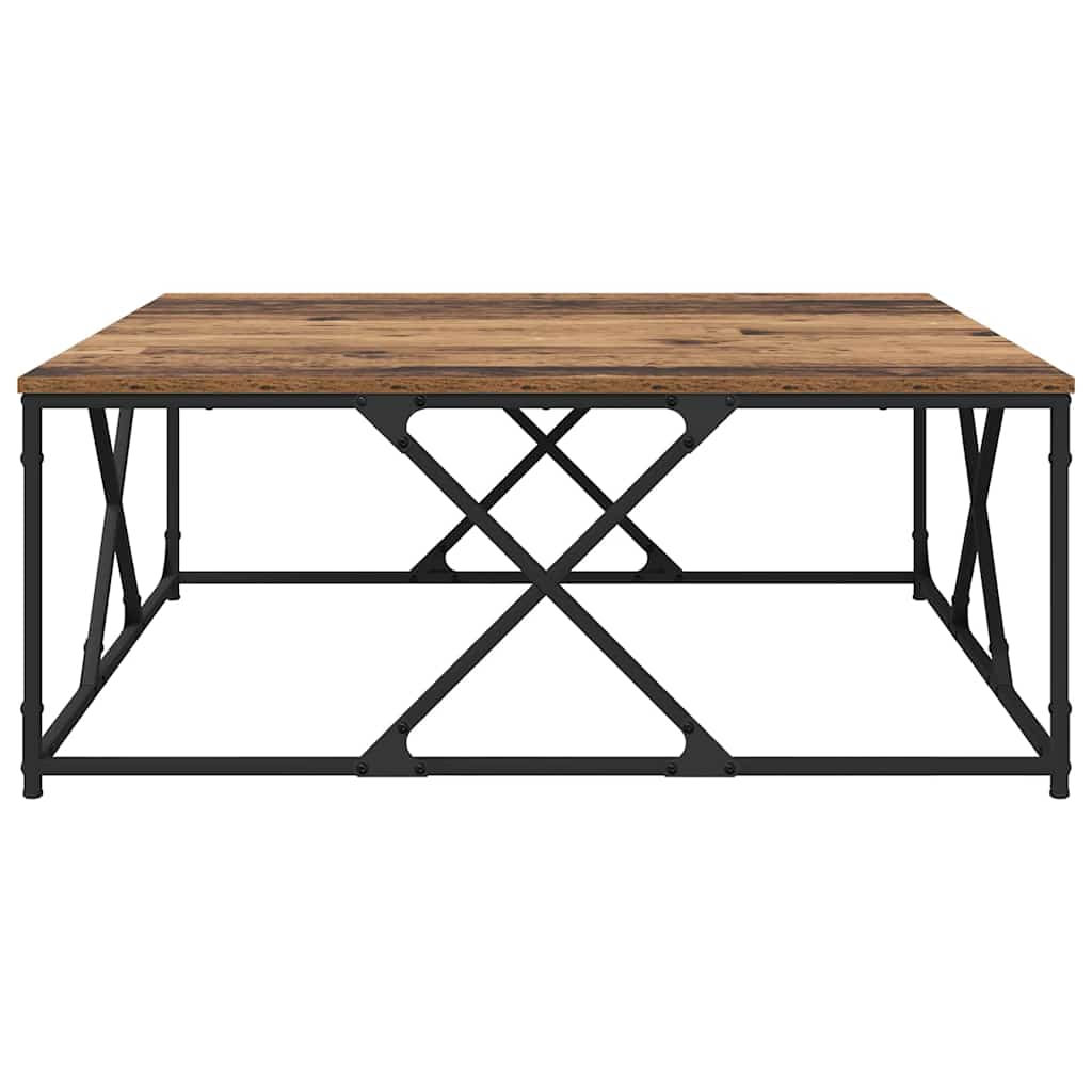 Table basse Bois ancien 100 x 100 x 40 cm Bois d'ingénierie - XIOS