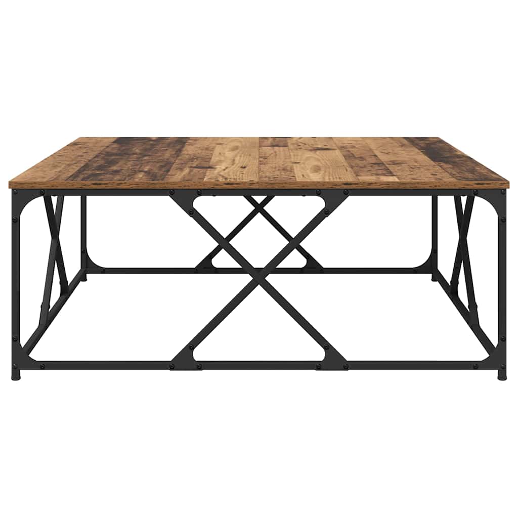 Table basse Bois ancien 100 x 100 x 40 cm Bois d'ingénierie - XIOS
