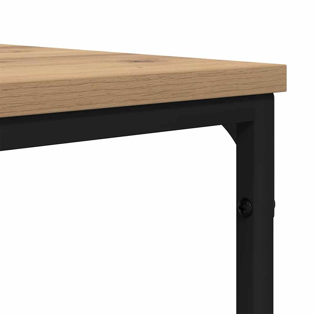 Table basse chêne artisanal 100 x 100 x 40 cm Bois d'ingénierie - XIOS