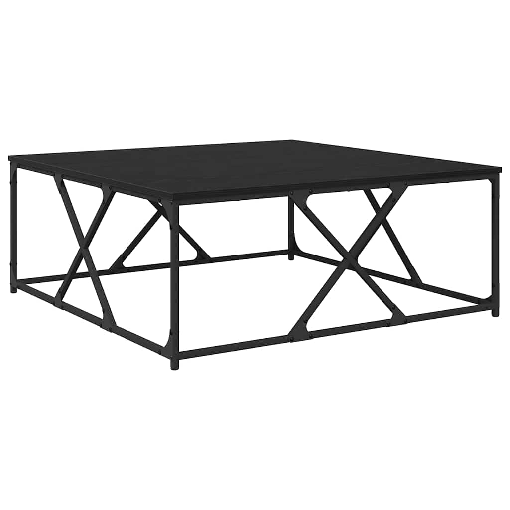 Table basse Chêne noir 100 x 100 x 40 cm Bois d'ingénierie - XIOS