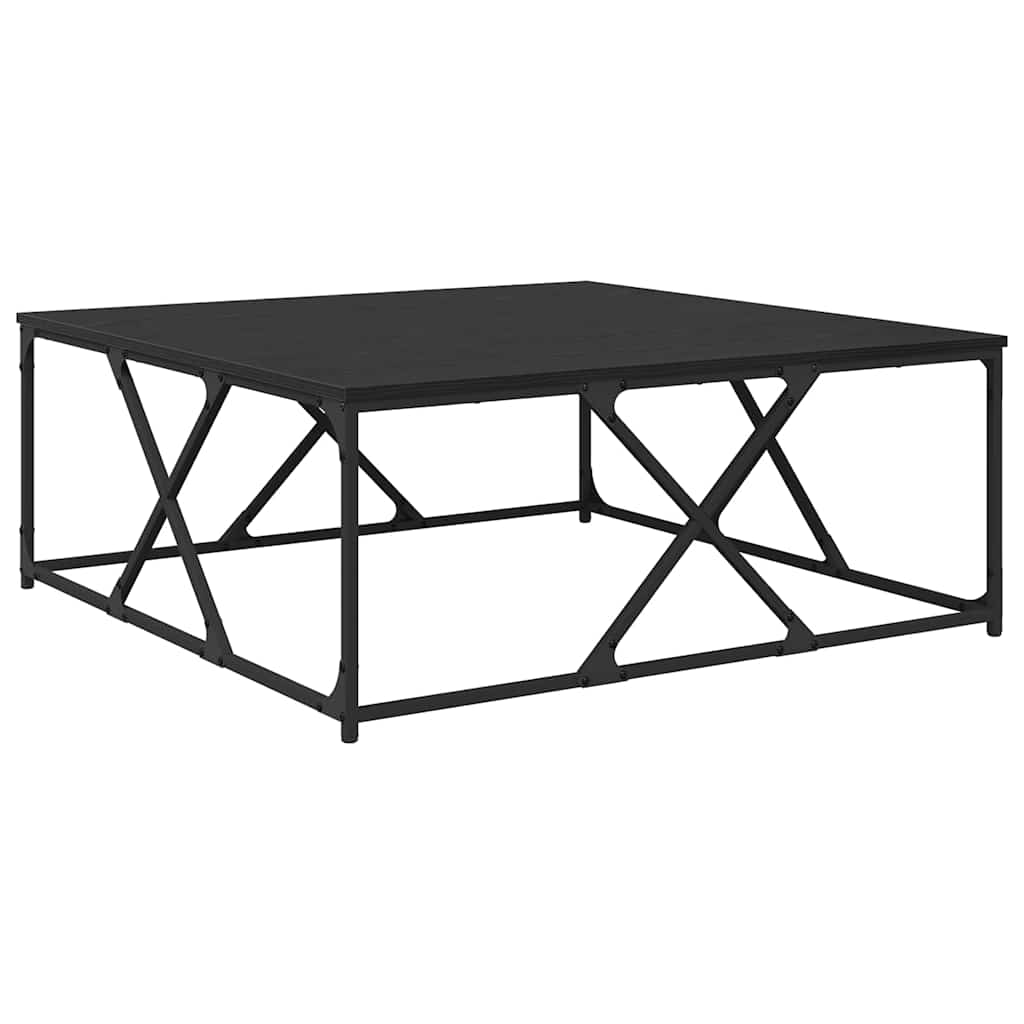 Table basse Chêne noir 100 x 100 x 40 cm Bois d'ingénierie - XIOS
