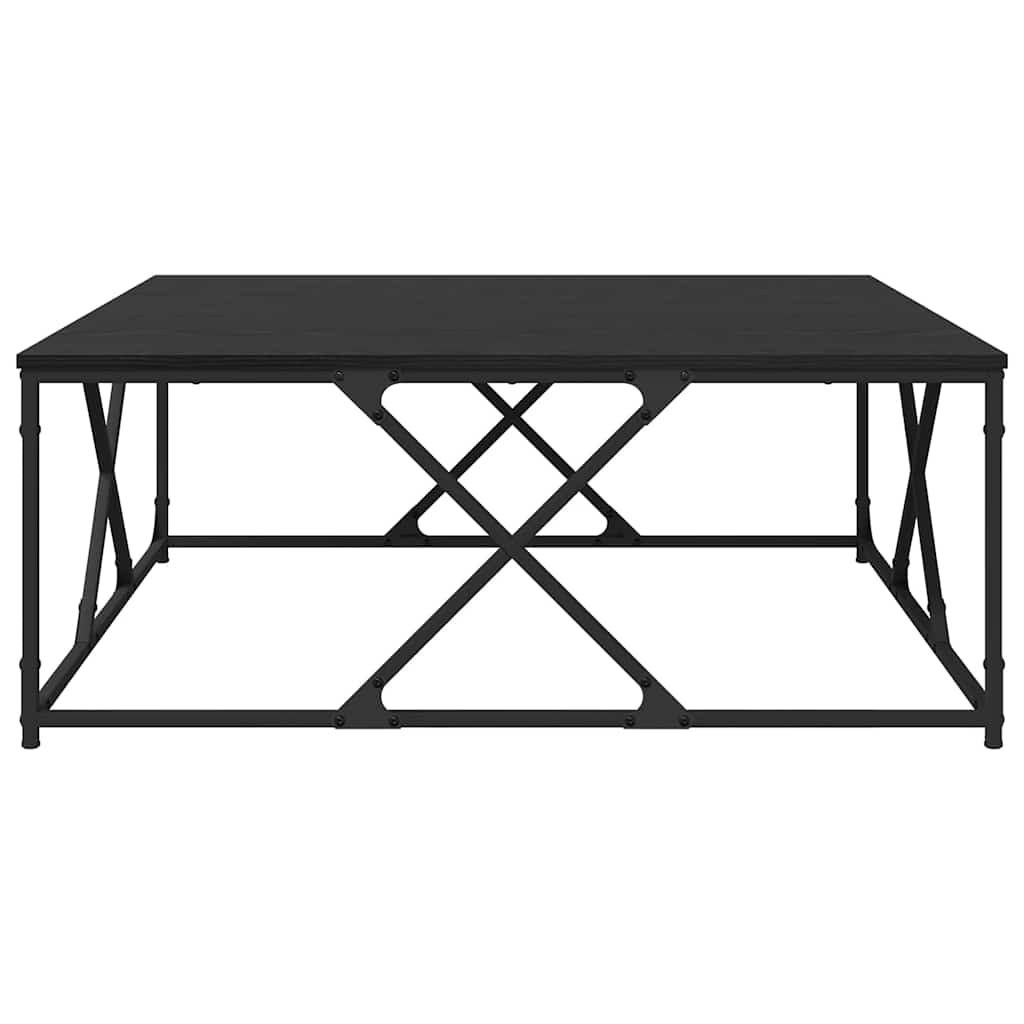 Table basse Chêne noir 100 x 100 x 40 cm Bois d'ingénierie - XIOS