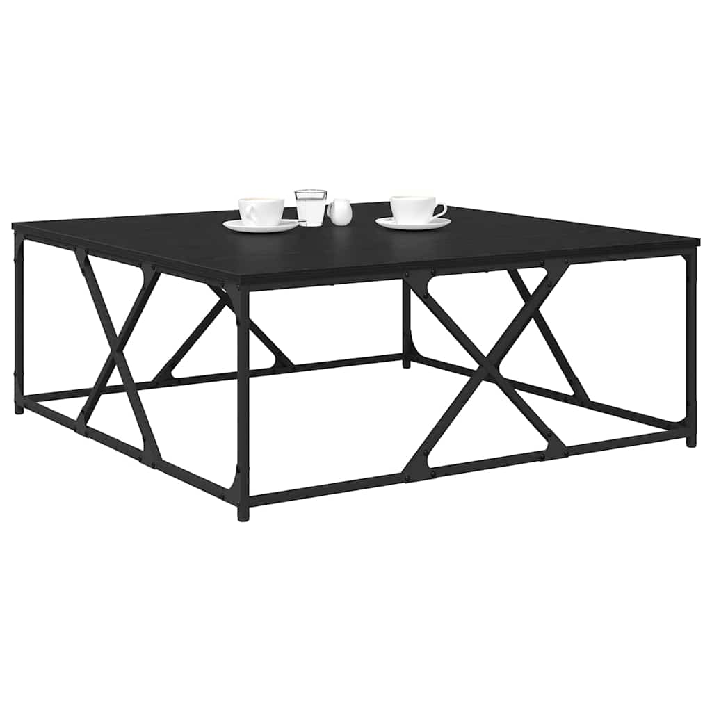 Table basse Chêne noir 100 x 100 x 40 cm Bois d'ingénierie - XIOS