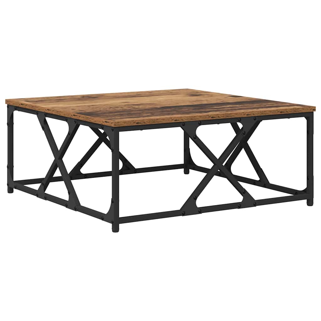 Table basse Bois ancien 70 x 70 x 30 cm Bois d'ingénierie - XIOS