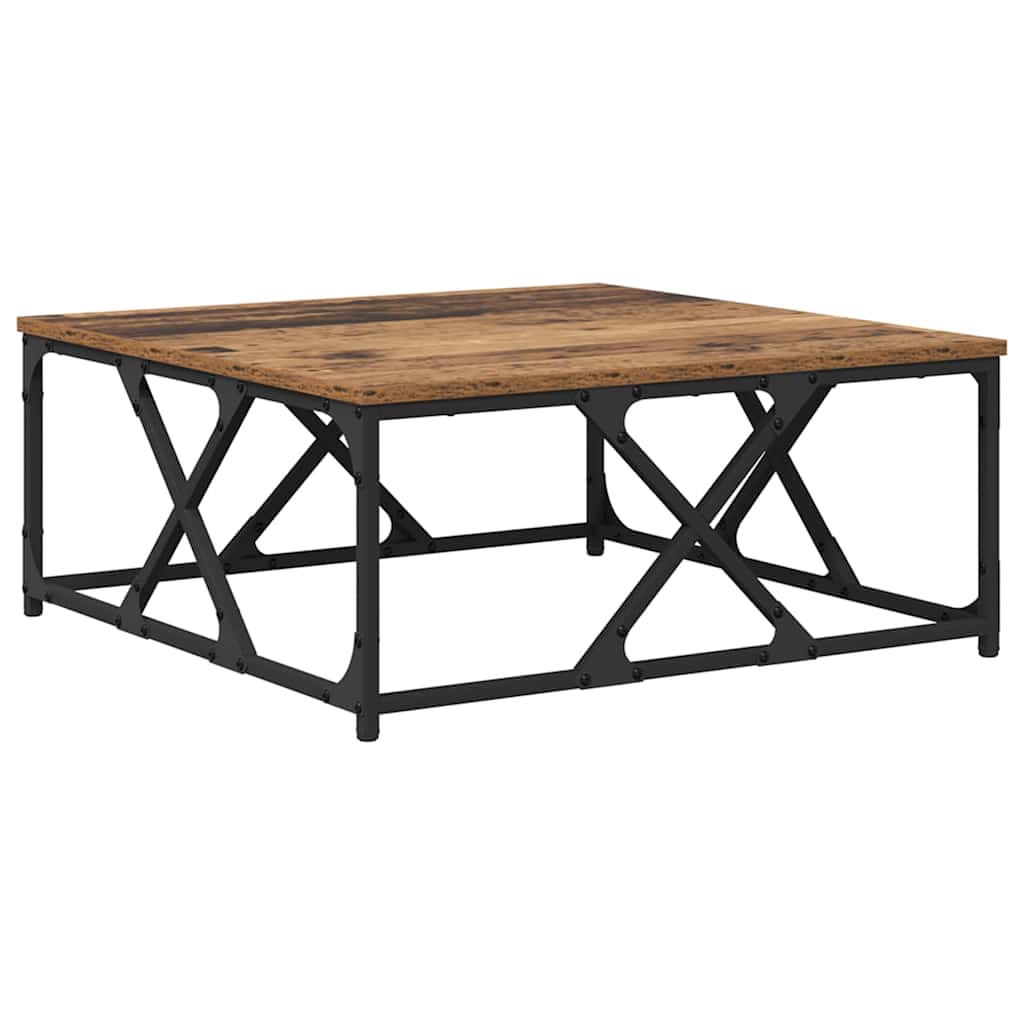 Table basse Bois ancien 70 x 70 x 30 cm Bois d'ingénierie - XIOS