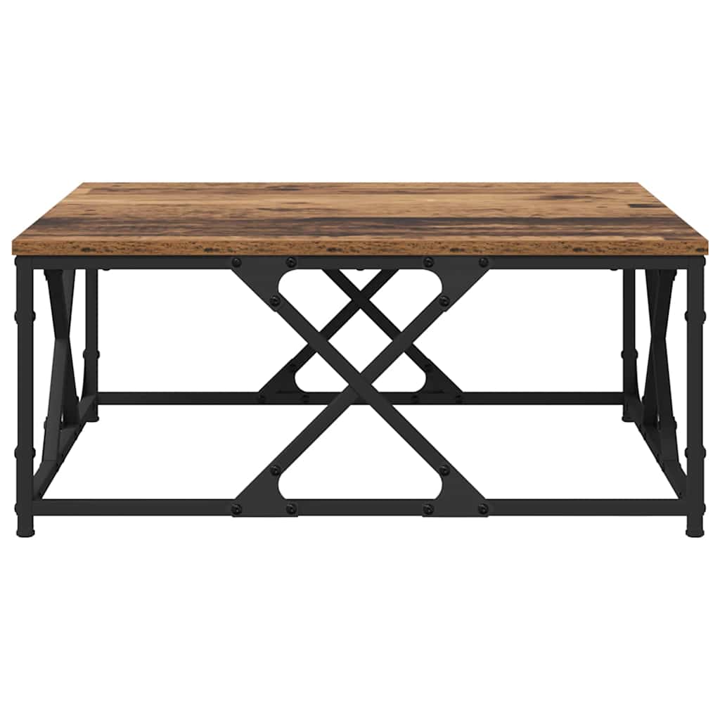 Table basse Bois ancien 70 x 70 x 30 cm Bois d'ingénierie - XIOS