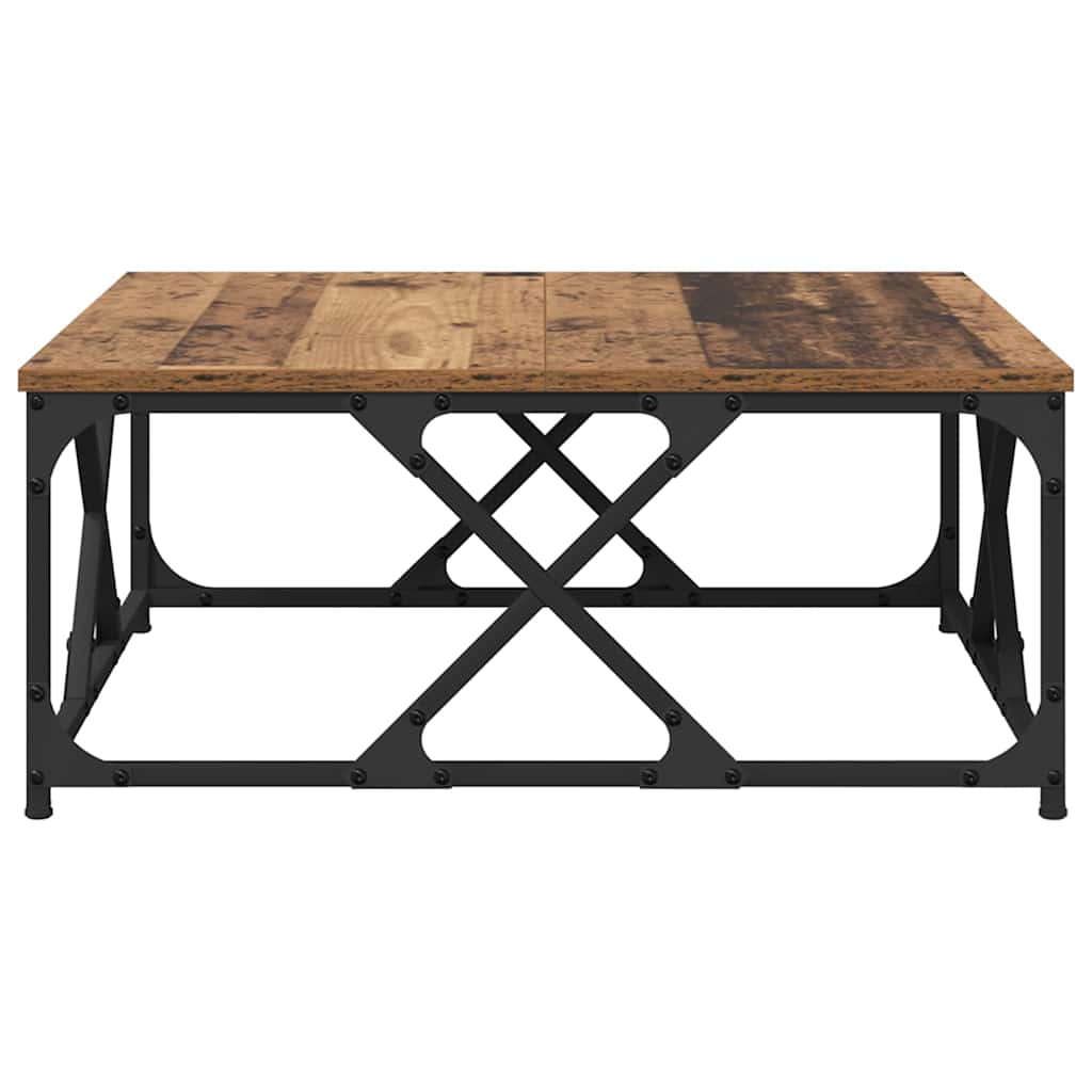 Table basse Bois ancien 70 x 70 x 30 cm Bois d'ingénierie - XIOS