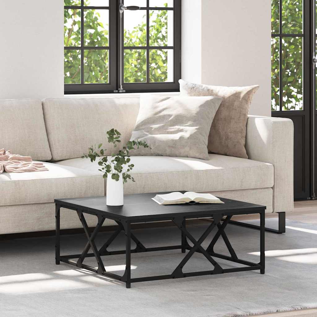 Table basse Chêne noir 70 x 70 x 30 cm Bois d'ingénierie - XIOS