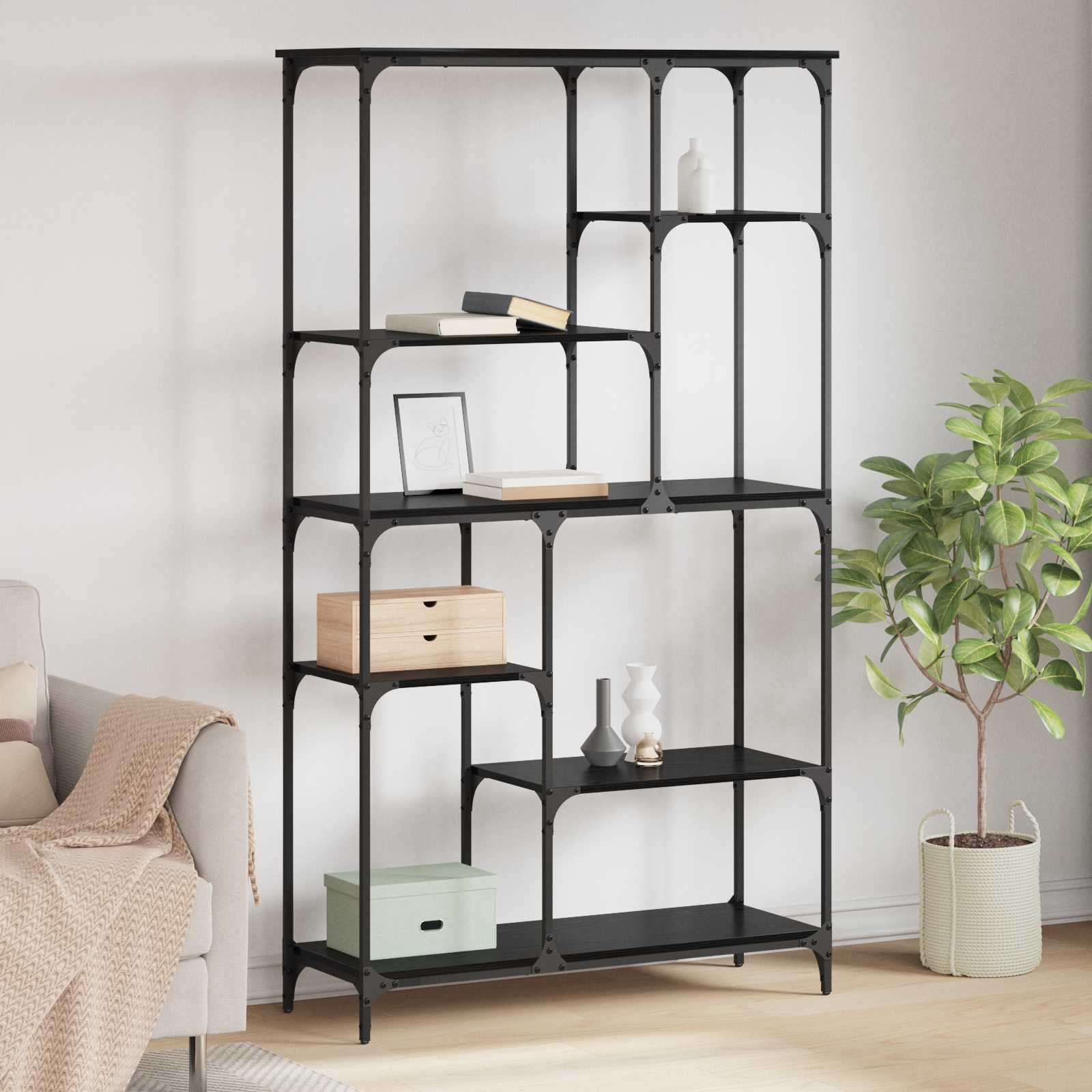 Étagère Chêne noir 99 x 35,5 x 176 cm Bois d'ingénierie - XIOS