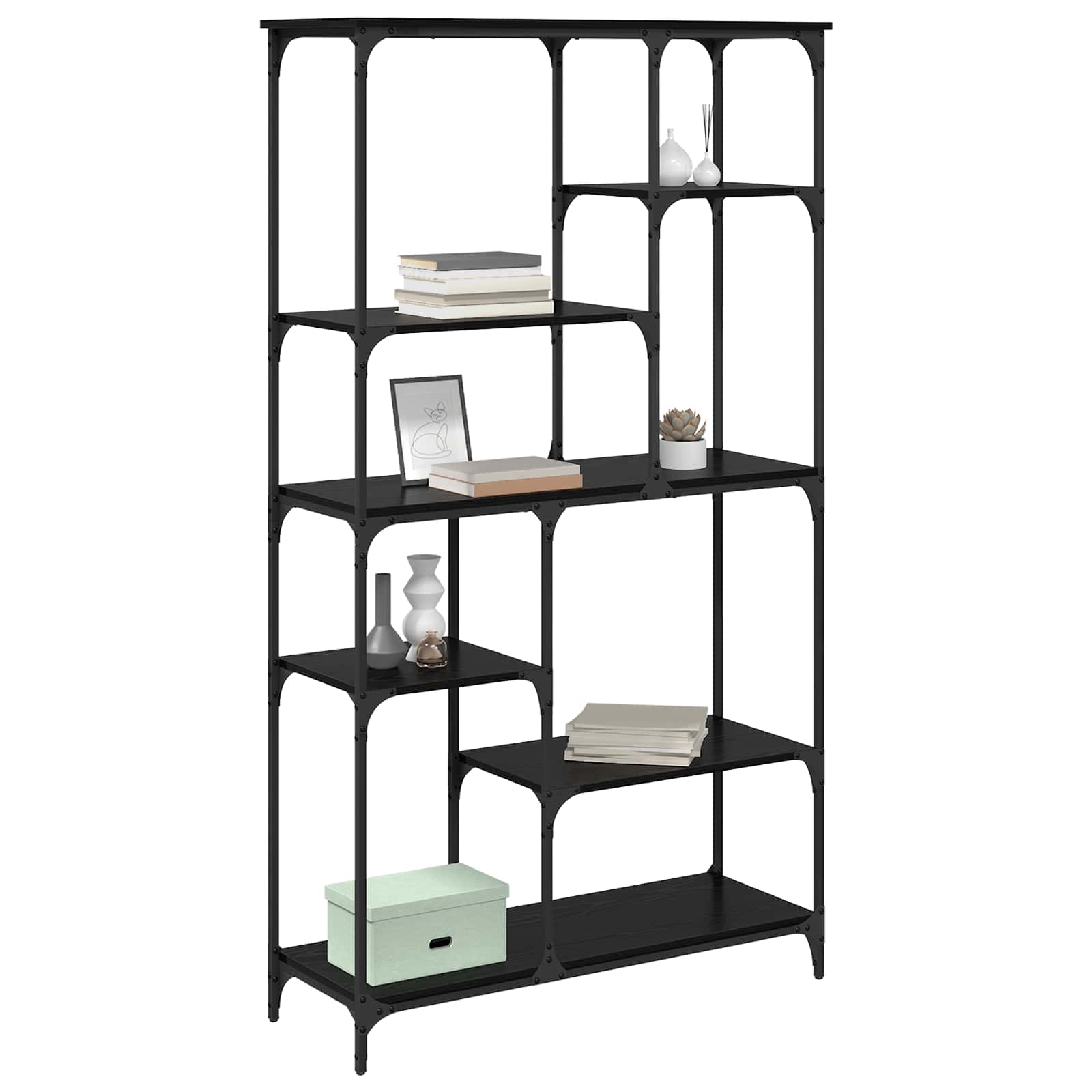 Étagère Chêne noir 99 x 35,5 x 176 cm Bois d'ingénierie - XIOS