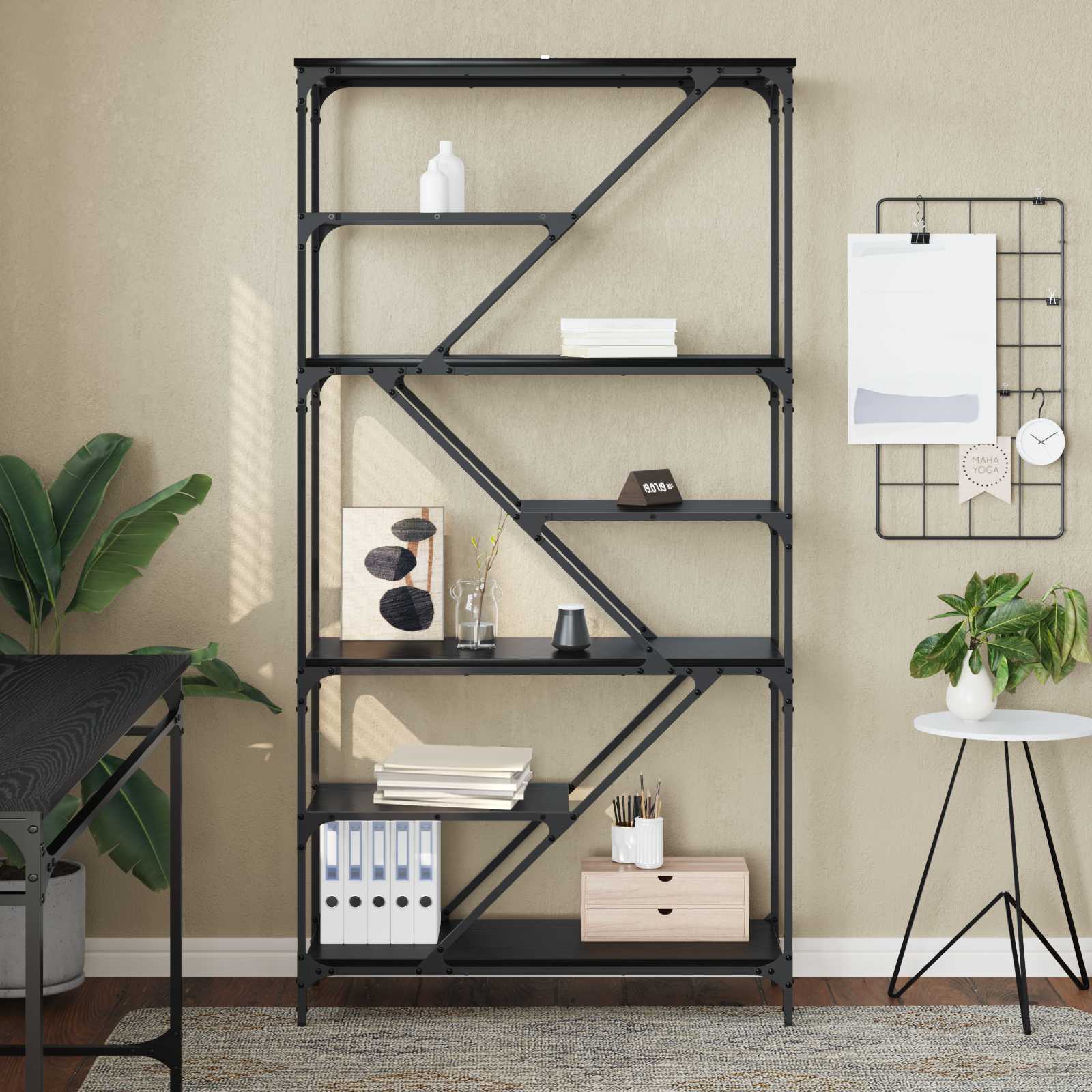 Étagère Chêne noir 91 x 36 x 176 cm Bois d'ingénierie - XIOS