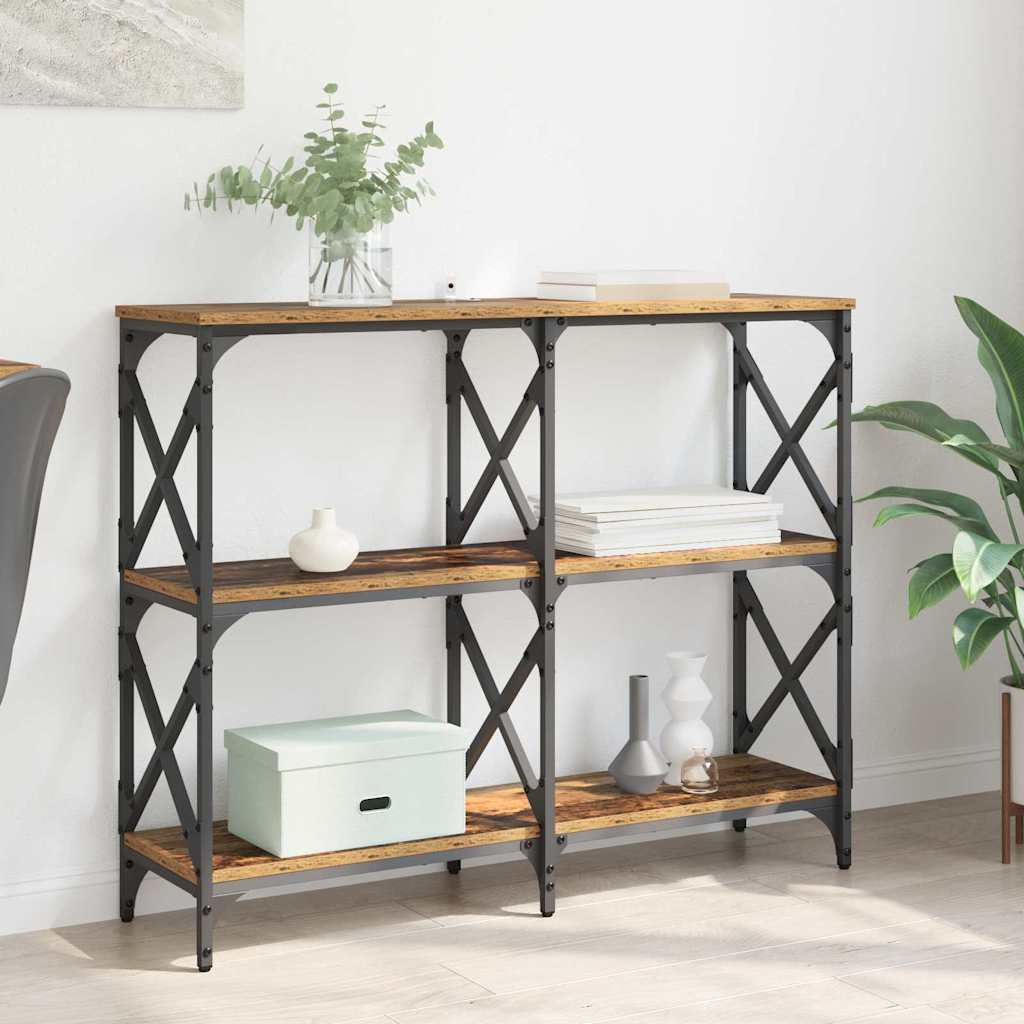 Table console Bois Ancien 100 x 28 x 80,5 cm Bois d'ingénierie - XIOS