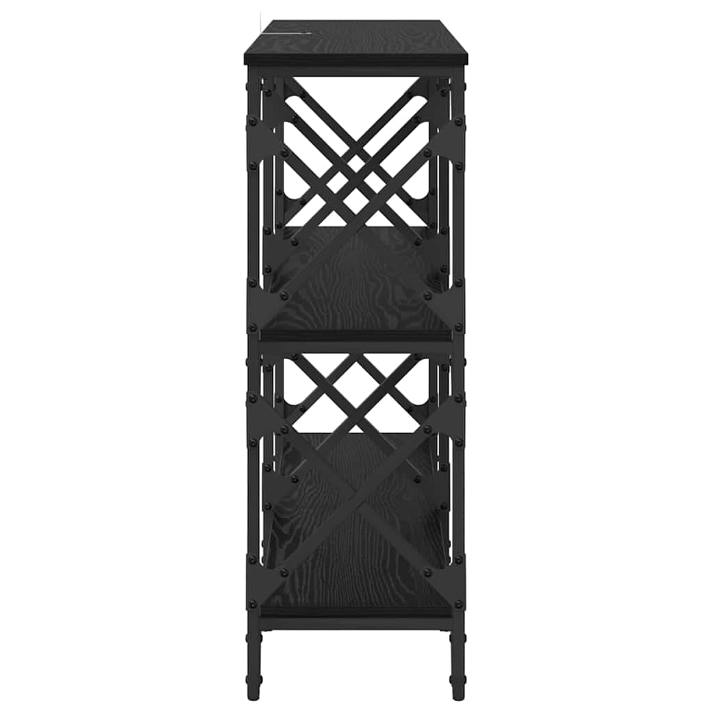 Table console Chêne noir 100 x 28 x 80,5 cm Bois d'ingénierie - XIOS