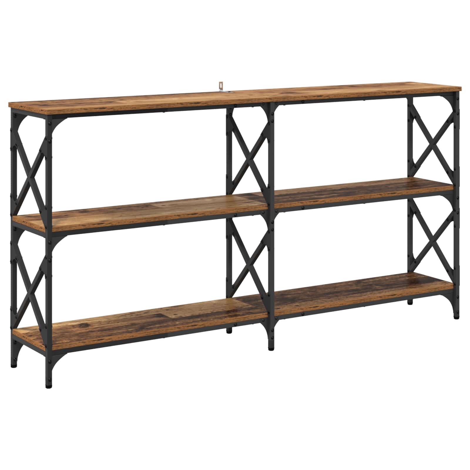 Table console Bois ancien 156 x 28 x 80,5 cm Bois d'ingénierie - XIOS