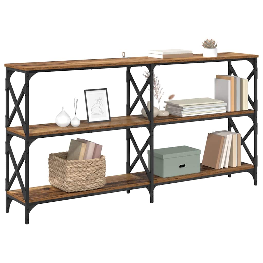 Table console Bois ancien 156 x 28 x 80,5 cm Bois d'ingénierie - XIOS